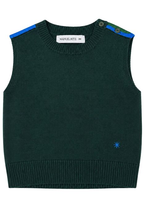 Maglia neonato in misto lana Manuel Ritz | 4439VERDE